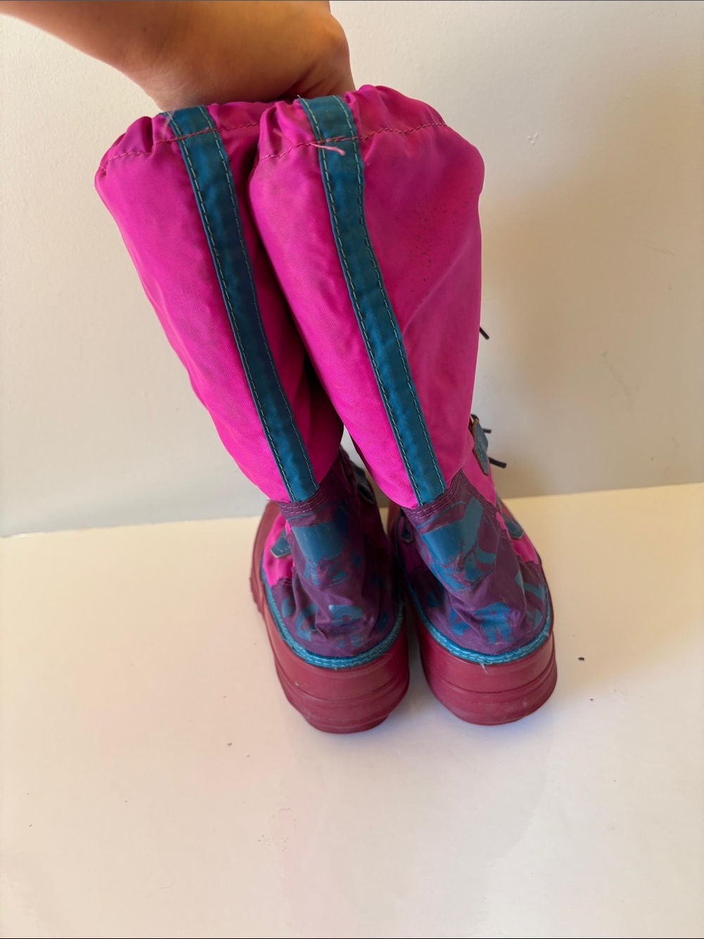 Vintage Sorel Magenta Pink Winter Snow Boots Waterproof Size 7.5-8 - Picture 8 of 13